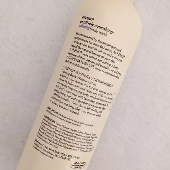 (1) Aveeno Positively Nourishing Calming Body Wash 16oz DISCONTINUED NEW - Picture 3 of 3